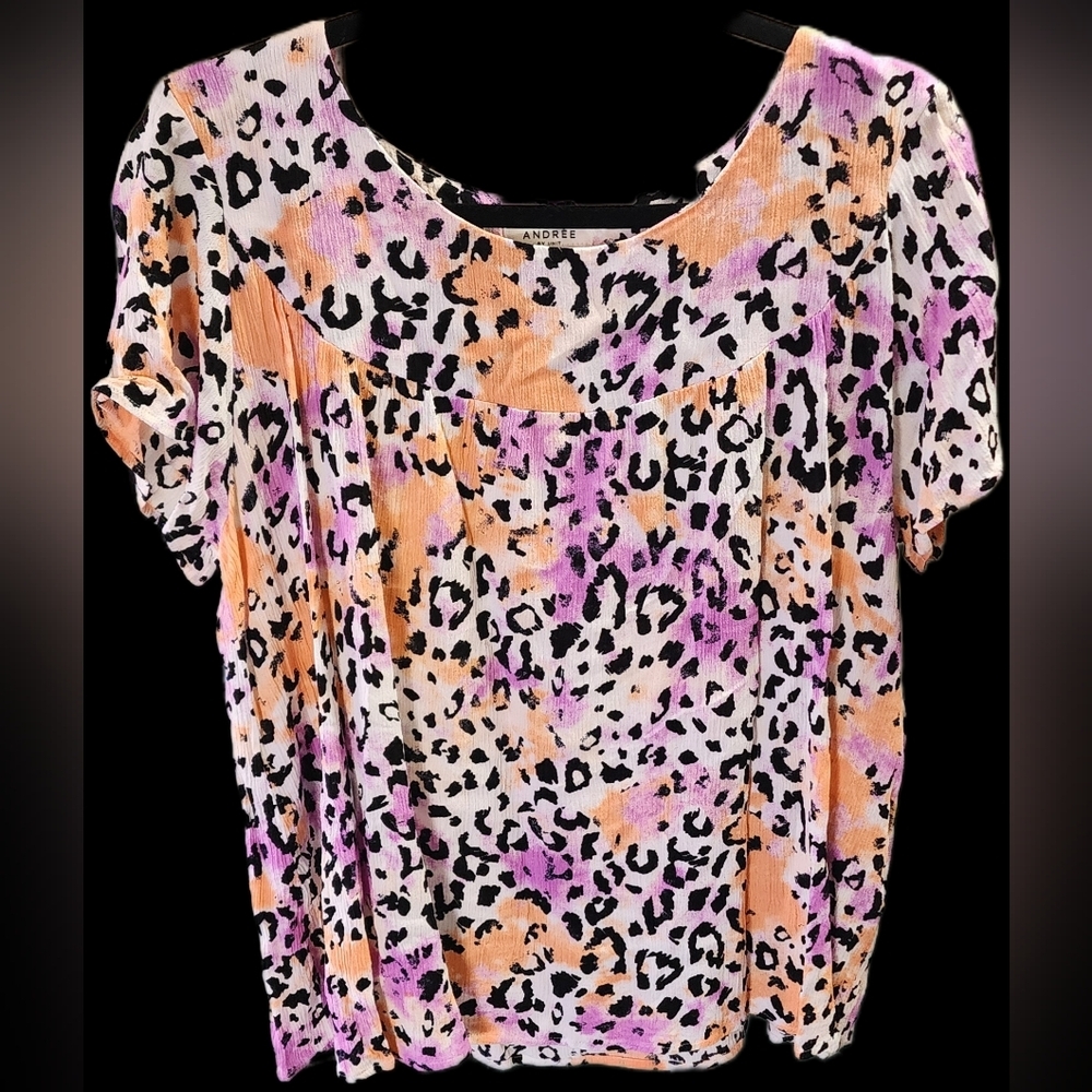 Trendy Animal Print Statement Blouse | Andrée by Unit | 1X